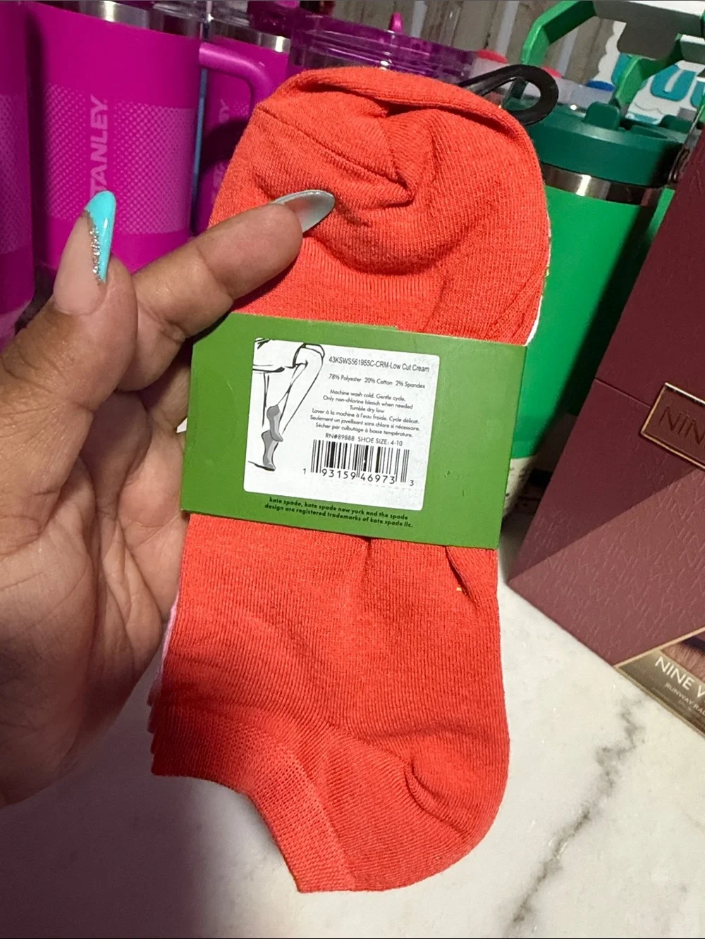 kate spade New York White Floral Low Cut Socks - 3 Pack